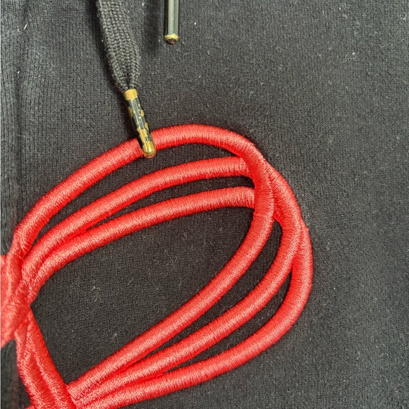 TNA Black Zip Up Hoodie with Coral Logo Y2K Throwback OG - Picture 2 of 3